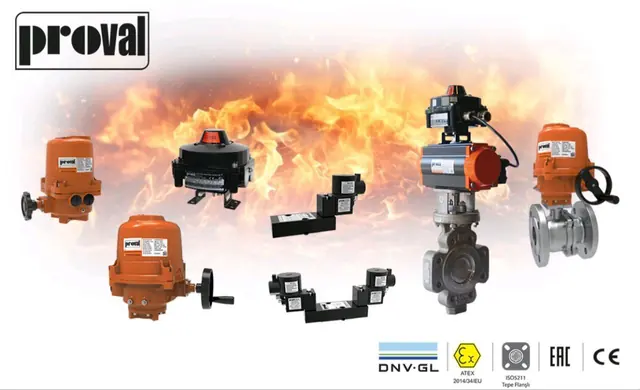 محصولات PROVAL با گواهی‌های DNV GL، ATEX و CE، نمایندگی PROVAL ترکیه