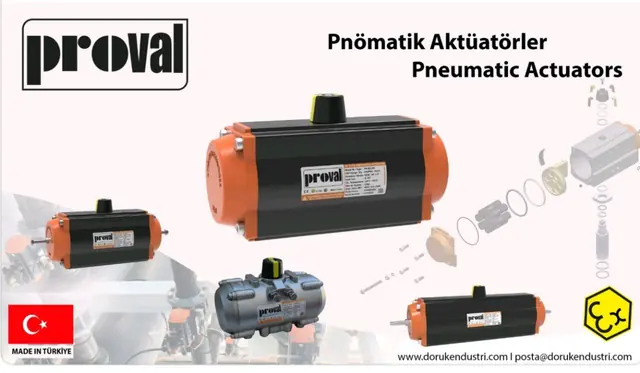 عملگر پنوماتیک PROVAL، نمایندگی PROVAL ترکیه
