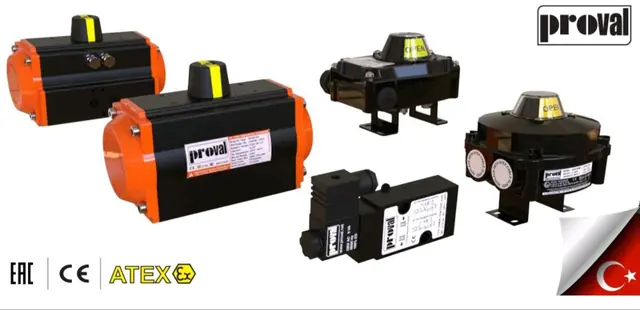 عملگرهای PROVAL با گواهی ATEX، نمایندگی PROVAL ترکیه